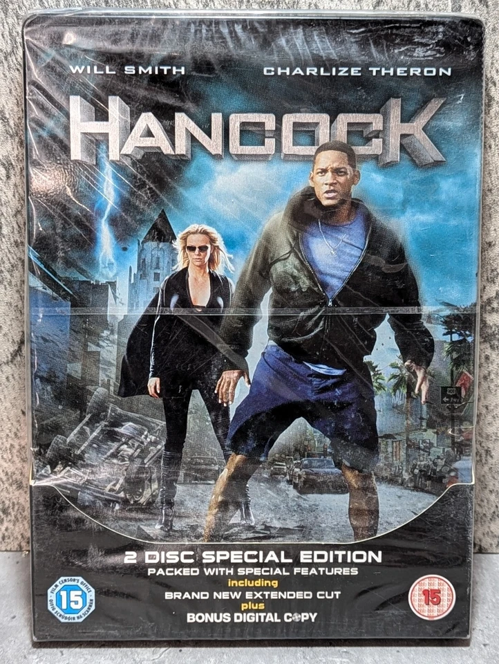 Hancock Steelbook 2 Disc Special Edition [DVD] Special Edition NEW - Image 1 of 1