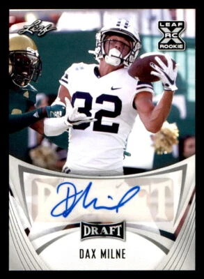 2021 Leaf Draft AUTO #BADM2 Dax Milne (ref 225369) - Image 1 of 2