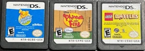 Nintendo DS Game Cartridges Only Lego Battles, Phineas and Ferb, ZhuZhu Puppies - Picture 1 of 7