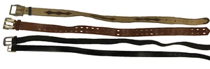 Lotto (4) cinture uomo vintage vita 34-36 tipi assortiti - Foto 1 di 12