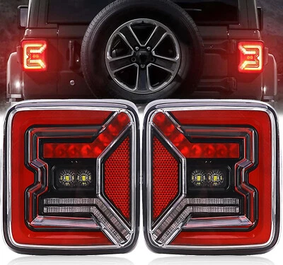 Luz trasera LED 4D de promoción con intermitente de funcionamiento para Jeep 2018-2025 Wrangler JL Foto 1 de 4
