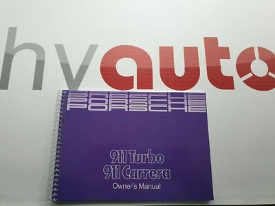 OEM US Manuale Porsche 911 Turbo 3.3 & 911 Carrera 3.2 G Modello - Immagine 1 di 4