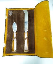 Set Knife For Cheese Vintage Years' 80 Padova Silver 800/1000