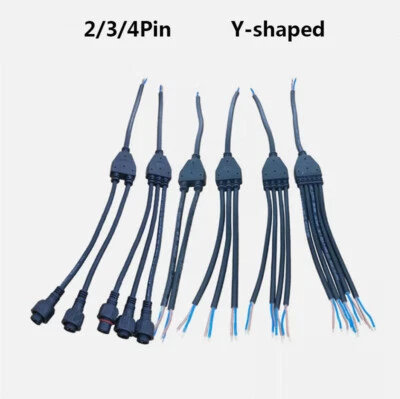 2P-4P Ip67 Waterproof Cable Y Plug For Outdoor Cable Parallel Connector Splitter - image 1 of 4