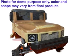 1/10 Lexan Clear RC Car Shell for TRX4 LOSI HPI CRAWLER TRUCK HEAD BODY WB 313mm - Picture 1 of 7