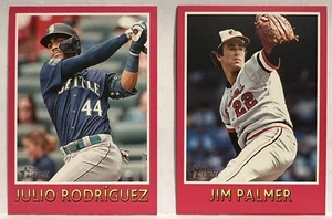 2024 Topps Heritage PINK Sensations LOT OF 2 Julio Rodrigues & Jim Palmer - Picture 1 of 6