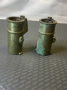 ONE PAIR BRONZE ANCHOR SOCKET 4" X 1 1/2" ID - Picture 1 of 8