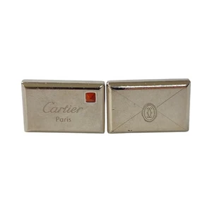 Cartier Men's Cufflinks Letter Envelope 925 Silver - Picture 1 of 9