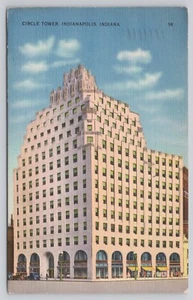 Postal del edificio Circle Tower Indianapolis IN Indiana 1939 - Imagen 1 de 2