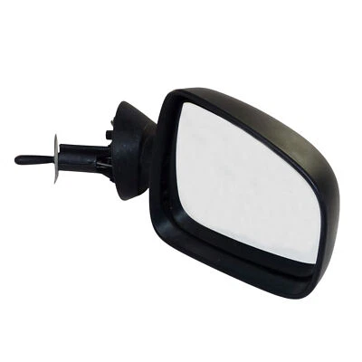 Außenspiegel Spiegel rechts Dacia Sandero I manuell schwarz Plastik - Bild 1 von 4