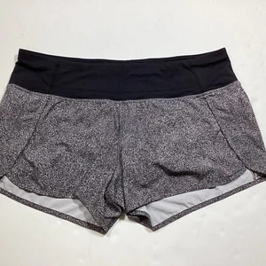 WOMENS LULULEMON LINED RUNNING ATHLETIC SHORTS, SZ 10 BLACK, 4" INSEAM - Picture 1 of 7