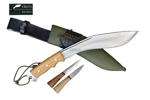 11" Afghan Official Issued Genuine Gurkha Kukri Knives Green Case GK&CO In Nepal - Picture 1 of 9