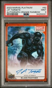 Black Panther #82 Artist Auto Orange Rainbow /35 PSA 9 UD 2023 Marvel Platinum - Picture 1 of 3