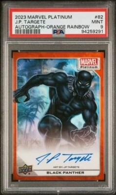 Black Panther #82 Artist Auto Orange Rainbow /35 PSA 9 UD 2023 Marvel Platinum - Image 1 of 3