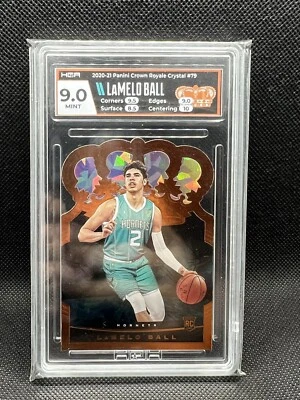 2020 Crown Royale Lamelo Ball crystal RC HGA 9 - Image 1 of 2
