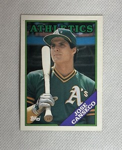 1988 Topps Jose Canseco #370 Baseball  Card Oakland Athletics A’s