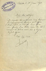 18 SANCERRE COURRIER CHARLES MABILAT GREFFIER DE PAIX 1926 - Picture 1 of 1
