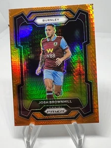 2023-24 Panini Prizm EPL Josh Brownhill Orange Hyper Burnley #271 - Picture 1 of 2