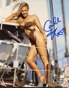 CAMILLE KOSTEK SIGNED 8x10 PHOTO SI SWIMSUIT MODEL ROB GRONKOWSKI GF BECKETT BAS - Picture 1 of 2