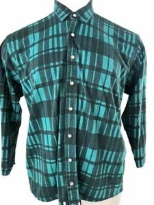 EE. UU. Camisa Wear Nonstop para niños para hombre grande azul a cuadros manga larga con botones (3) - Imagen 1 de 10