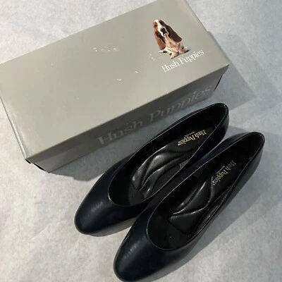 Mujer Estilo Suave Hush Puppies Angel Azul Marino Bomba Tacón Bajo Estrecho Talla 8 Foto 1 de 4