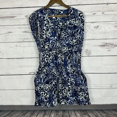 Lauren Ralph Lauren Swim Cover up Dress Womens Medium Floral Tropical Resort - Image 1 of 4