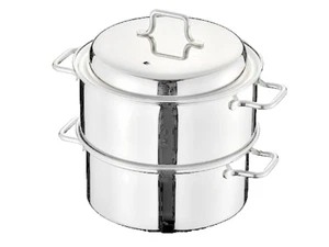 AUX Leye Compact Steam Cooker Pot 17cm Stainless AUT1401 - Picture 1 of 6