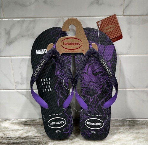 PUMA Infradito da uomo Marvel Black Panther Premium nuove con etichette taglia 11 12