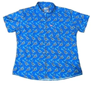 Dixxon FLANNEL CO Womens Get Lei'd Hawaiian All Over Print Button Up 2XL  - Picture 1 of 4