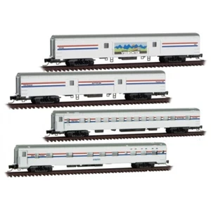 Micro-Trains 994 01 270 Spur Z Amtrak Leichtbau-Personenwagen 4 Stück LN - Bild 1 von 10