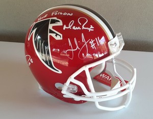 Autographed Football NFL Helmets 