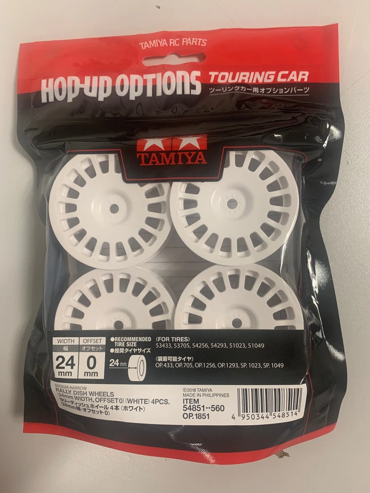 Tamiya Jantes Rallye 24mm Blanches (x 4) 1/10 54851 0824 - Photo 1/1