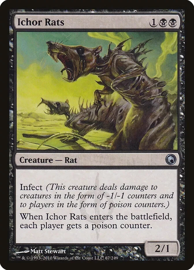 ​MTG - Ichor Rats  SOM  Near Mint Foil​​ - Image 1 of 1