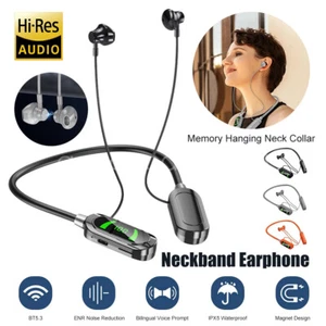Auriculares Inalámbricos Cuello Colgante Bluetooth HIFI Pantalla Digital Soporte Tarjeta TF - Imagen 1 de 25