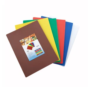 Winco CBST-1218 Color Coded Plastic Cutting Board Set - 12" X 18" X 1/2" - Picture 1 of 1