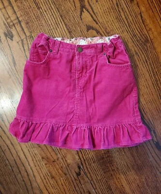 Usado en Excelente Condición Lands End Niños 10 Falda de Pana Rosa Brillante Cintura Ajustable Pantalones Cortos Ocultos Foto 1 de 4