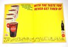 Schne Coca Cola Coke USA 1960er Unterlage mit American Football Sport Program