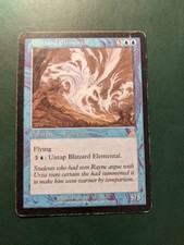 Magic the Gathering MTG Blizzard Elemental Urza's Destiny  played