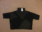 Caraclan Oversize High Collar S/Sleeve Top Black In Womans Size S BRAND NEW