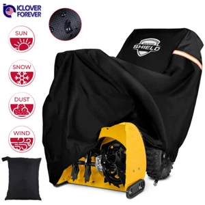 600D Heavy Duty Snow Blower Thrower Cover Two/Single Stage Waterproof Protector - Picture 1 of 8
