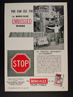 1957 Miro-Flex Embossed Traffic Control Signs vintage print Ad