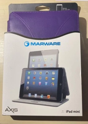 Marware Axis A1AX11Y Ipad Mini 1 2 3 Purple Leather Cover Stand Folio Case - Image 1 of 2