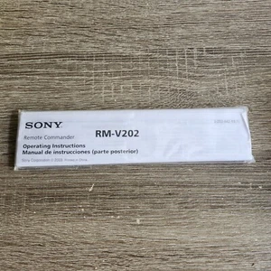 Vintage Sony Remote Commander RM-V202 Instructions Manual - Picture 1 of 5