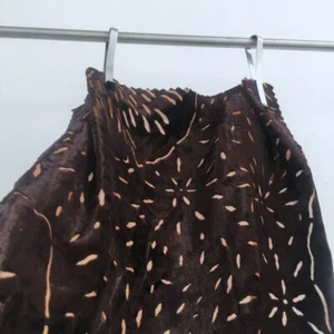 OFERTA% AMARIS* Pann terciopelo terciopelo tela por metros flores marrón fabric Nya Nordiska - Imagen 1 de 5