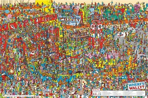 Where's Wally - Wimmelbild Poster Druck - Größe 91,5x61 cm - Bild 1 von 23