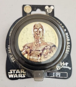 NEU - STAR WARS C-3PO HOT BUTTONS MIT SOUND SELTEN 2009 DISNEY STAR TOURS - Bild 1 von 2