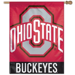 OHIO STATE BUCKEYES "O" 28"X40" BANNER FLAG NEW WINCRAFT 👀 - Picture 1 of 1