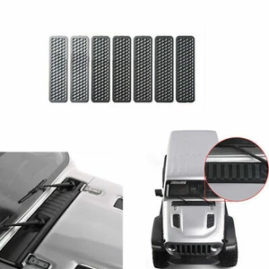 Stainless Steel Engine Hood Air Vent Grille Cover for Axial SCX6 Wrangler RC Car - Picture 1 of 8