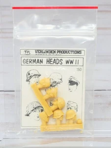 Verlinden 150, Six WWII German Soldier Heads for Model Kits, Resin 1/35 - Bild 1 von 2