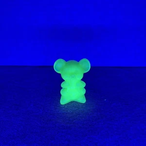 Vintage Boyd Willie die Maus Figur Milky Pink. Leuchtet unter Schwarzlicht! #445 - Bild 1 von 8